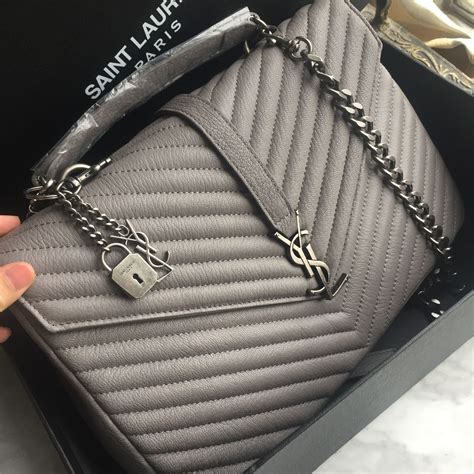 ysl college bag rot|YSL college bag large grey.